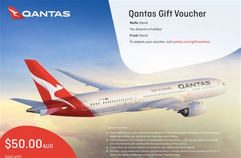 qantas vouchers australia.